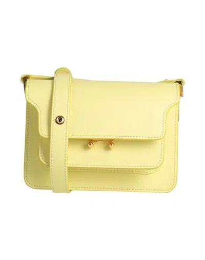 Marni Woman Cross-body Bag Lime Green Size - Calfskin, Brass