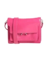 Marni Woman Cross-body Bag Magenta Size - Cow Leather In Purple