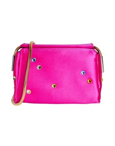 Marni Woman Cross-body Bag Mauve Size - Viscose, Silk, Brass In Purple