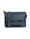 Marni Woman Cross-body Bag Midnight Blue Size - Calfskin