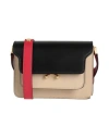 Marni Woman Cross-body Bag Midnight Blue Size - Calfskin, Brass In Blue