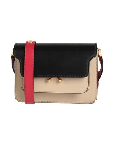 Marni Woman Cross-body Bag Midnight Blue Size - Calfskin, Brass