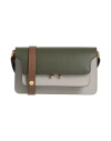 Marni Woman Cross-body Bag Military Green Size - Cow Leather