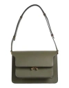 Marni Woman Cross-body Bag Military Green Size - Leather