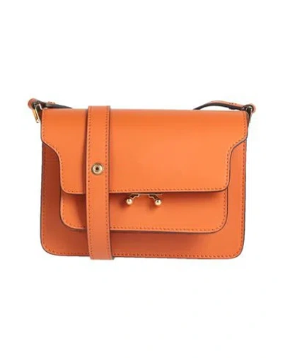 Marni Woman Cross-body Bag Orange Size - Calfskin