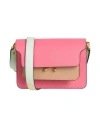 Marni Woman Cross-body Bag Pink Size - Calfskin, Brass In Pink
