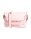 Marni Woman Cross-body Bag Pink Size - Cow Leather, Brass