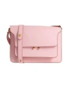 Marni Woman Cross-body Bag Pink Size - Cow Leather, Brass