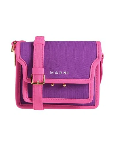 Marni Woman Cross-body Bag Purple Size - Polyester