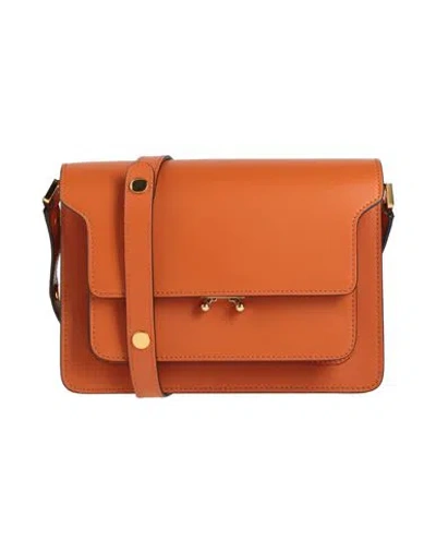 Marni Woman Cross-body Bag Tan Size - Cow Leather, Brass, Steel In Brown