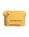 Marni Woman Cross-body Bag Yellow Size - Bovine Leather, Brass