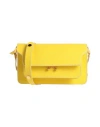 Marni Woman Cross-body Bag Yellow Size - Cow Leather, Brass, Steel