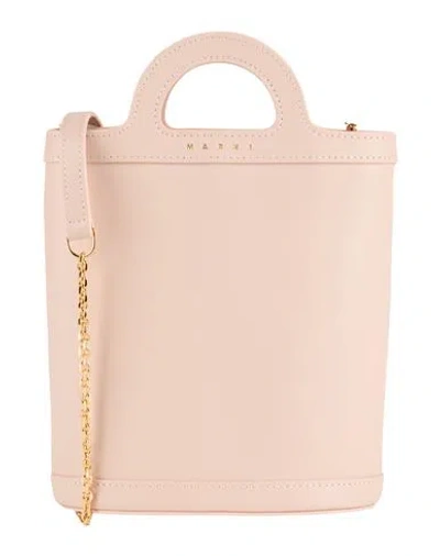 Marni Woman Cross-body Bag Blush Size - Leather In Pink