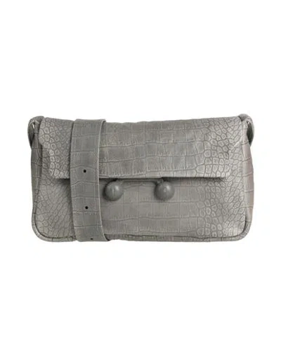 Marni Woman Cross-body Bag Grey Size - Cow Leather In Gray