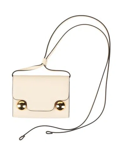Marni Woman Crossbody Wallet Light Pink Size - Cow Leather, Brass