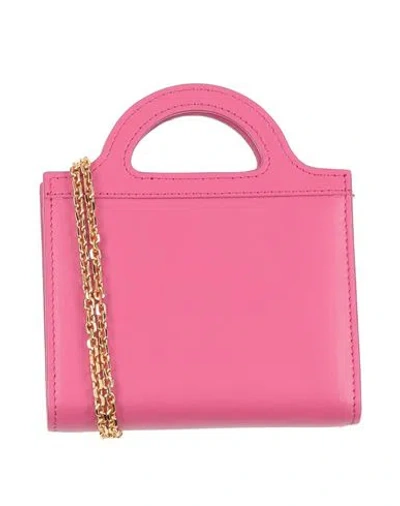Marni Woman Crossbody Wallet Magenta Size - Cow Leather In Purple