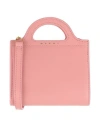 Marni Woman Crossbody Wallet Pink Size - Cow Leather In Pink