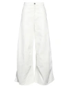 Marni Woman Jeans Cream Size 12 Cotton, Acrylic In White