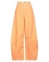 Marni Woman Jeans Orange Size 2 Cotton, Acrylic