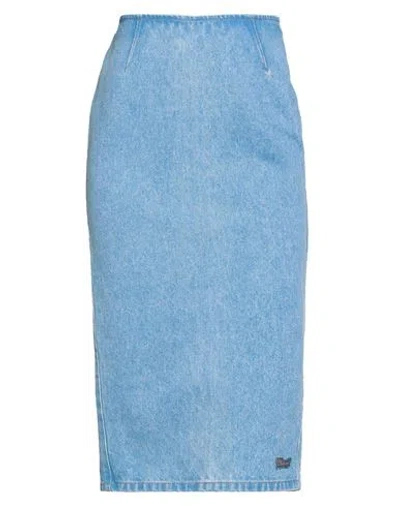 Marni Woman Denim Skirt Blue Size 0 Cotton