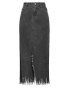 Marni Woman Denim Skirt Lead Size 10 Cotton In Grey