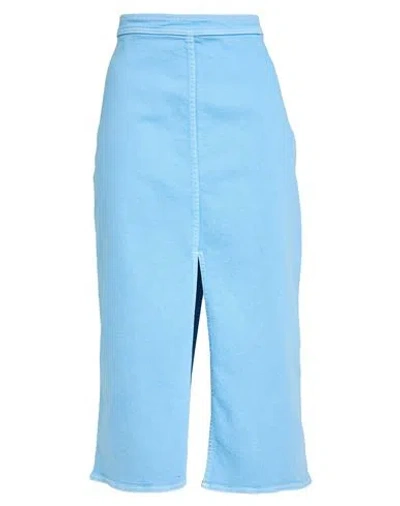 Marni Slit-detail Denim Skirt In Blue