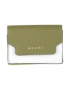 Marni Woman Document Holder Sage Green Size - Cow Leather