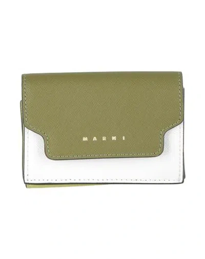 Marni Woman Document Holder Sage Green Size - Cow Leather