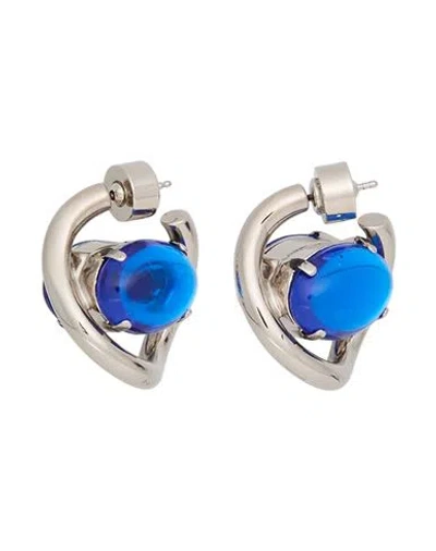 Marni Woman Earrings Blue Size - Metal In Neutral