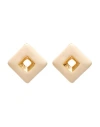 Marni Woman Earrings Cream Size - Upcycled Metals In Gold