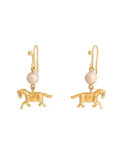 Marni Woman Earrings Gold Size - Brass In Neutral