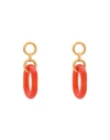 Marni Woman Earrings Orange Size - Resin In Multi