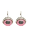 Marni Woman Earrings Pink Size - Metal In Pink