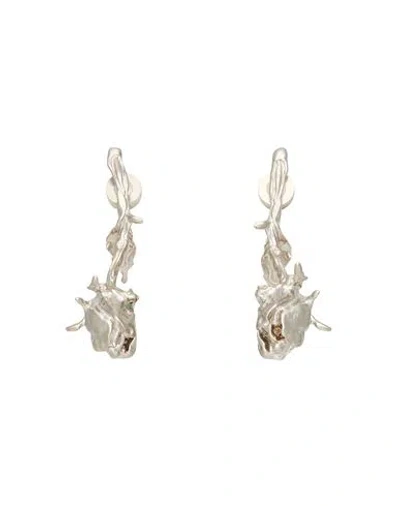 Marni Woman Earrings Silver Size - Brass In Neutral