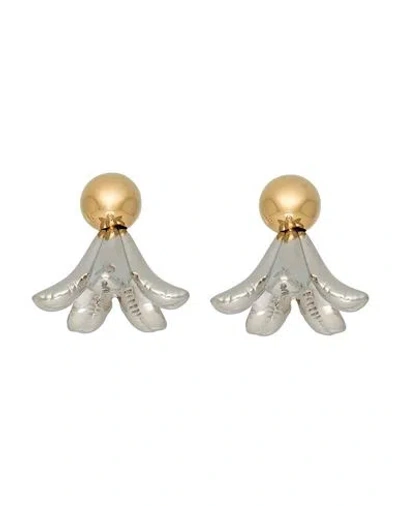Marni Woman Earrings Silver Size - Metal In Gold