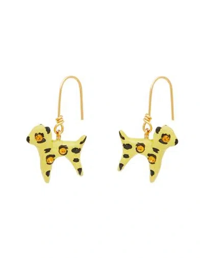 Marni Woman Earrings Yellow Size - Metal
