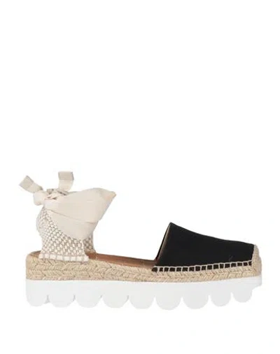 MARNI MARNI WOMAN ESPADRILLES BLACK SIZE 8 TEXTILE FIBERS