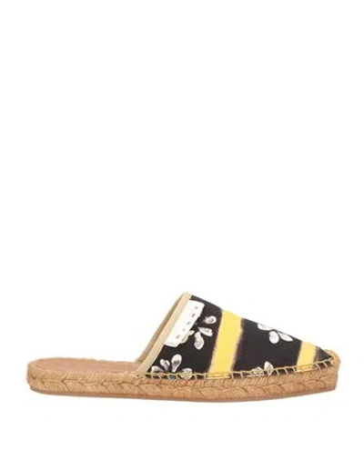 Marni Woman Espadrilles Black Size 8 Textile Fibers