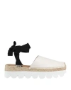 Marni Woman Espadrilles Ivory Size 10 Textile Fibers In White