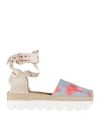 Marni Woman Espadrilles Light Blue Size 8 Textile Fibers