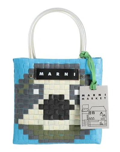 Marni Woman Handbag Azure Size - Plastic In Blue