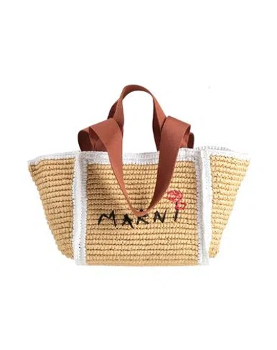 Marni Woman Handbag Beige Size - Viscose, Polyester