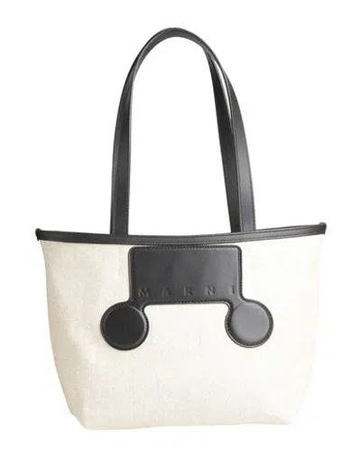 Marni Two-tone Handbags In White