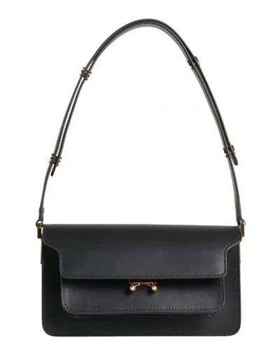 Marni Woman Handbag Black Size - Cow Leather, Brass, Steel