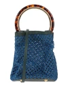Marni Woman Handbag Blue Size - Cow Leather In Blue