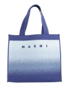Marni Logo Tote Bag In Blue
