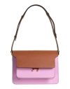 Marni Woman Handbag Brown Size - Bovine Leather, Brass, Steel In Beige