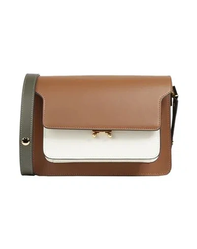 Marni Woman Handbag Brown Size - Calfskin, Brass