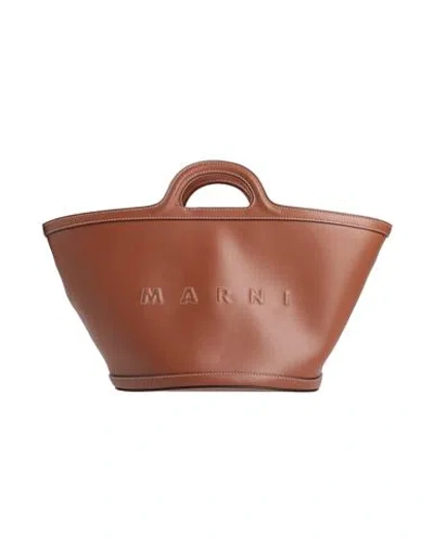 Marni Woman Handbag Brown Size - Soft Leather