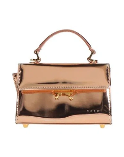 Marni Woman Handbag Copper Size - Cow Leather, Brass, Steel, Zinc, Aluminum In Orange